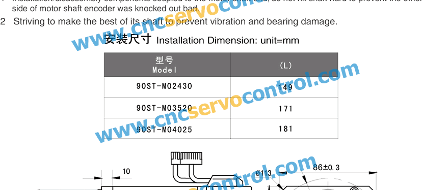 90ST-M04025 servo motor 4N.m 1000w 1kw servo motor 2500rpm