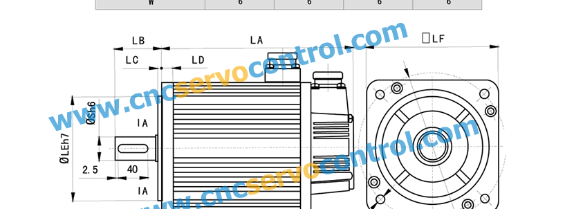 110ST-M06030 servo motor 6N.m 1800w 1.8kw servo motor 3000rpm